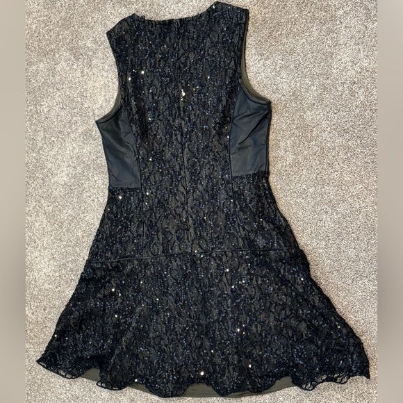 Ark & Co Sequin Dress w/ Leather Side Panels - Picture 12 of 13